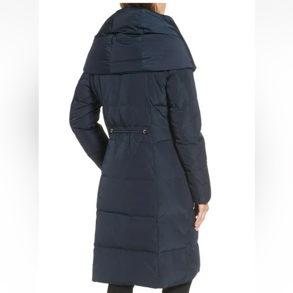 EUC Cole Haan asymmetrical long puffer jacket - Picture 2 of 5